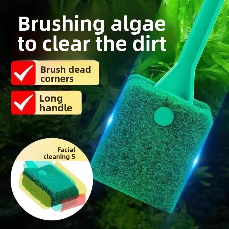 Marine Aquarium Glass Scraper - Aquarium Glass Cleaning Brush Floating Cleaning
