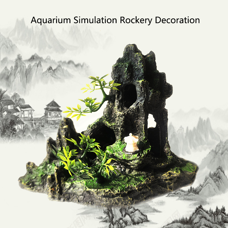 Aquarium Marine Rock - Resin Aquarium Rockery Mountain Decoration Artificial