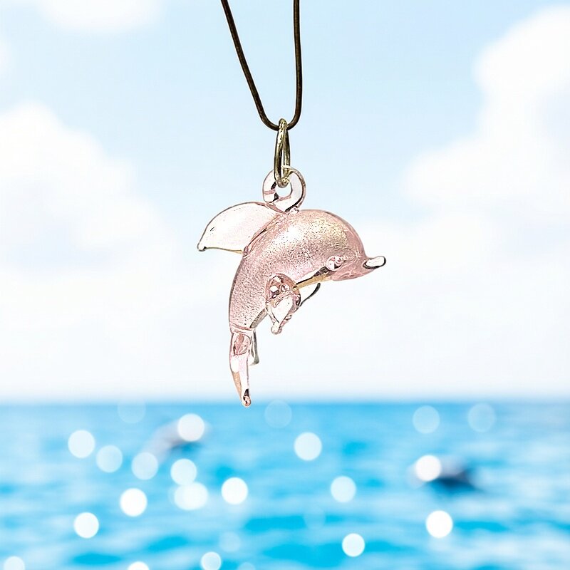 Marine Aquarium Europe - 2PCS Mini Glass Dolphin Pendant Cute
