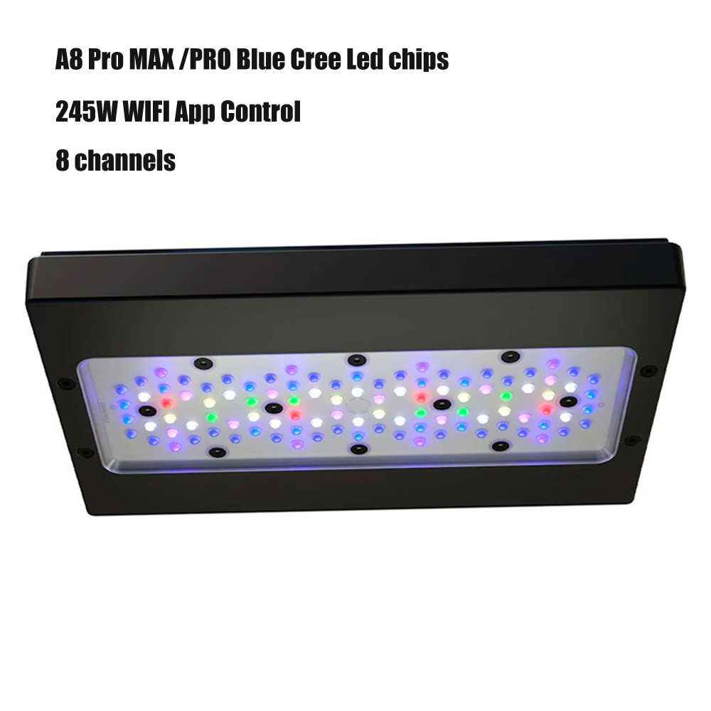 Wifi APP 240W A8 PRO Blue MAX  - Aquarium Blue Marine Reef recension och pris