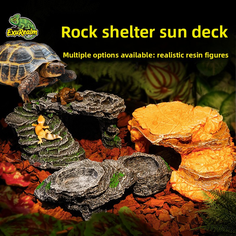 Resin Reptile Hideout – Rock B - Aquarium Marine Rock recension och pris
