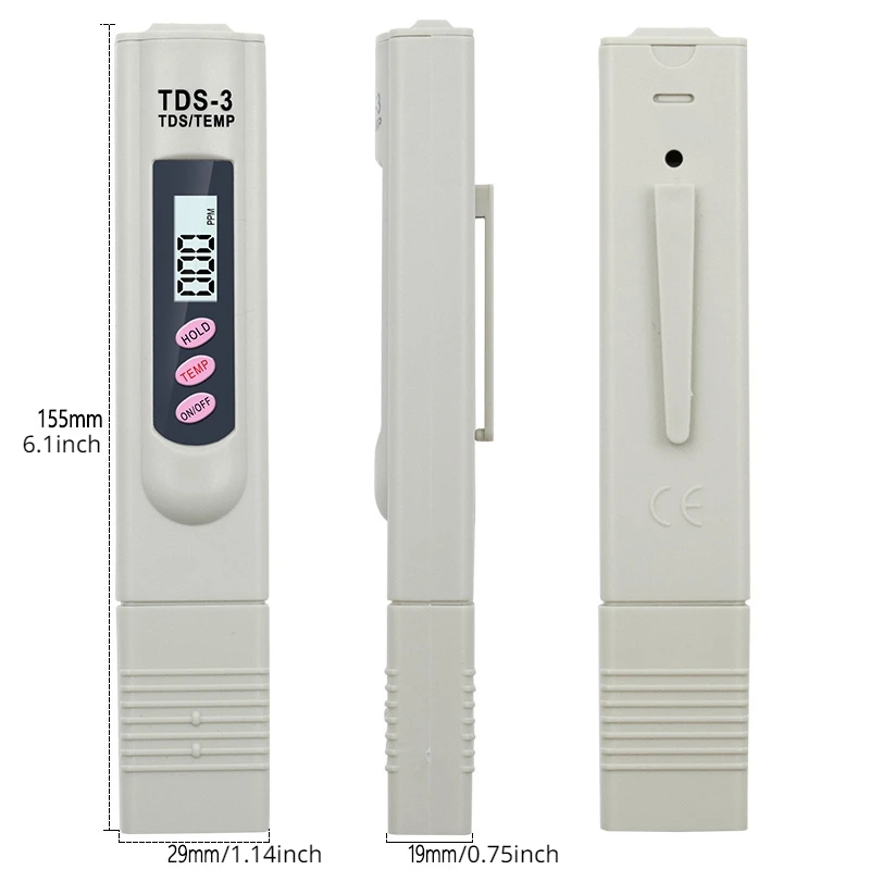 1/3 Pcs Portable LCD Digital T - Marine Aquarium Water Analyzer recension och pris