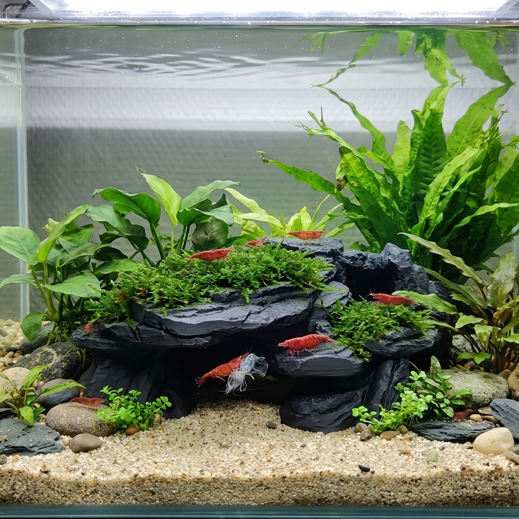 PLA Cave Aquarium Hidden Fish  - Aquarium Marine Rock recension och pris