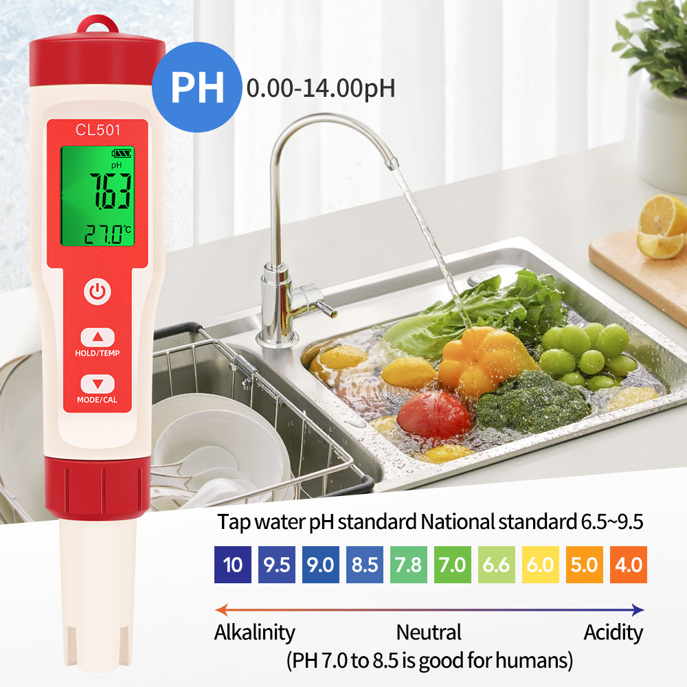 PH/CL2/H2/ORP/Temperature Mete - Marine Aquarium Water Analyzer recension och pris