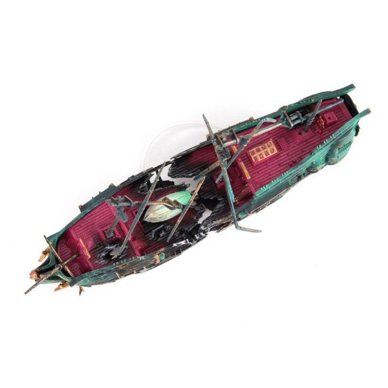 Large Aquarium Decoration Boat - Aquarium Marineland recension och pris