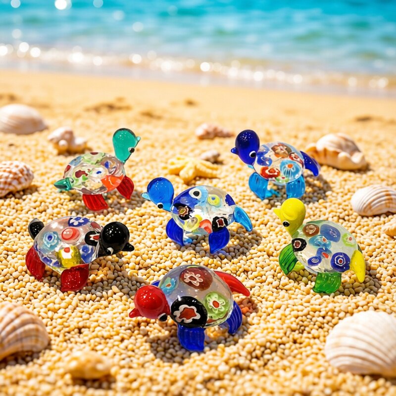 Creative Cute Glass Sea Turtle - Marine Aquarium Europe recension och pris