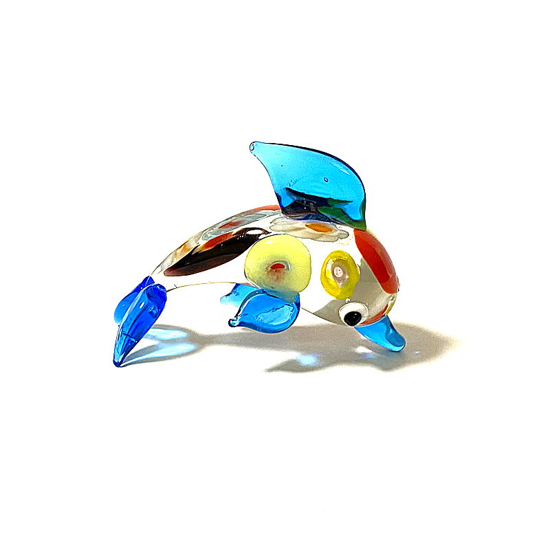 Colorful Miniature Glass Dolph - Marine Aquarium Europe recension och pris