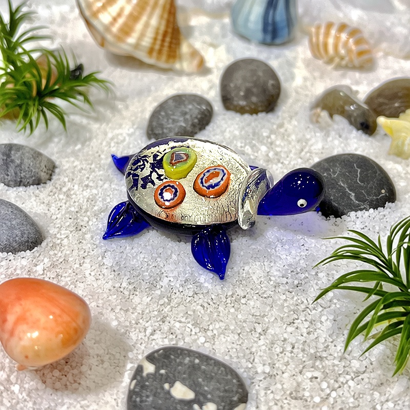 Handmade Mini Glass Turtle Fig - Marine Aquarium Europe recension och pris