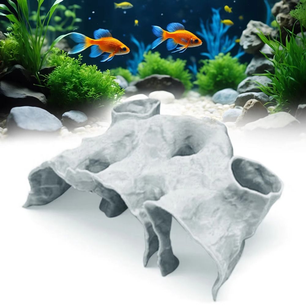 Funny 3D Printing Gravel Tunne - Aquarium Marine Rock recension och pris