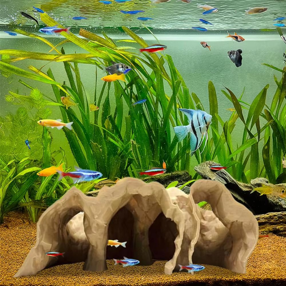 Funny 3D Printing Gravel Tunne - Aquarium Marine Rock recension och pris