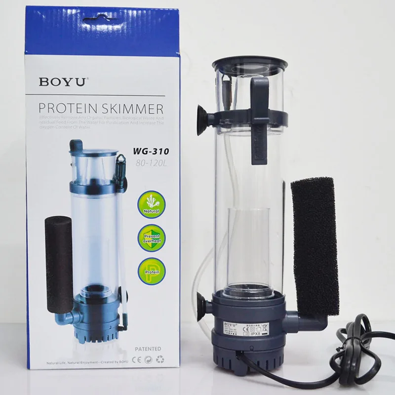6W/8W BOYU Protein Skimmer Fil - Marine Aquarium Aquascape recension och pris