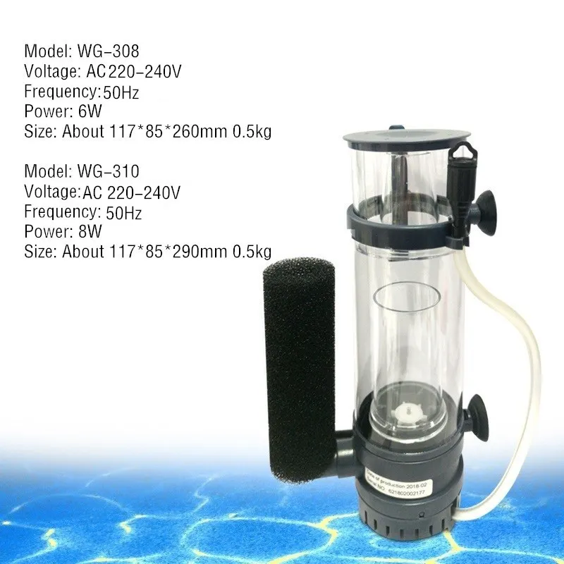 6W/8W BOYU Protein Skimmer Fil - Marine Aquarium Aquascape recension och pris