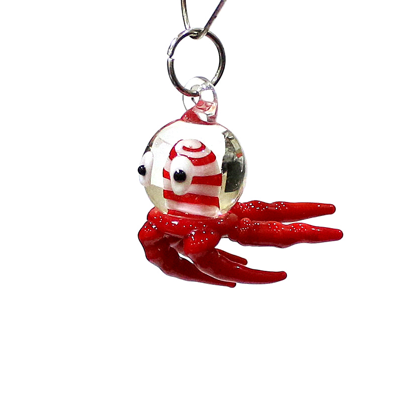 Miniature Octopus Glass Charm  - Marine Aquarium Europe recension och pris
