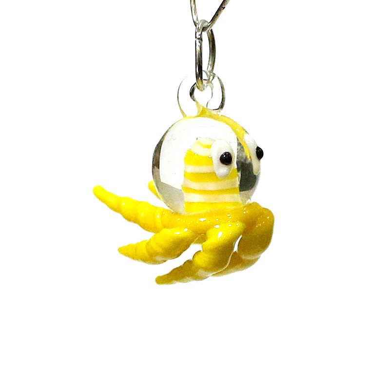 Miniature Octopus Glass Charm  - Marine Aquarium Europe recension och pris