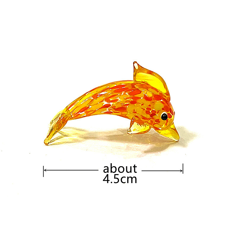 Handmade Mini Glass Dolphin Fi - Marine Aquarium Europe recension och pris