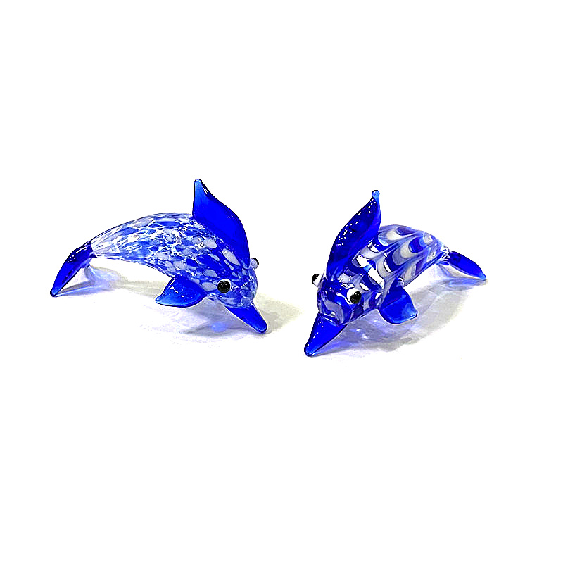 Handmade Mini Glass Dolphin Fi - Marine Aquarium Europe recension och pris