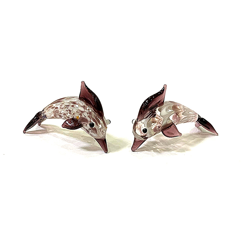 Handmade Mini Glass Dolphin Fi - Marine Aquarium Europe recension och pris