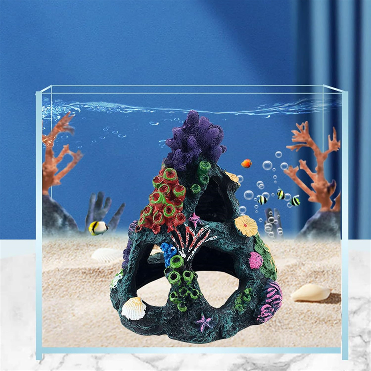 1pc Vintage Resin Coral Reef A - Aquarium Marine Rock recension och pris