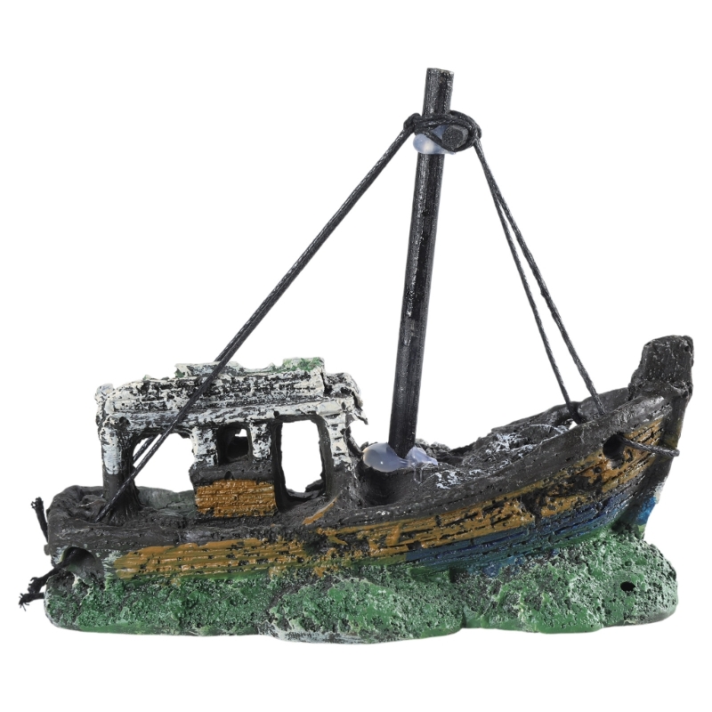 Aquarium Sunken Ship Decoratio - Aquarium Marineland recension och pris
