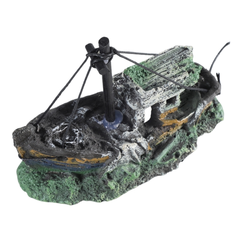 Aquarium Sunken Ship Decoratio - Aquarium Marineland recension och pris