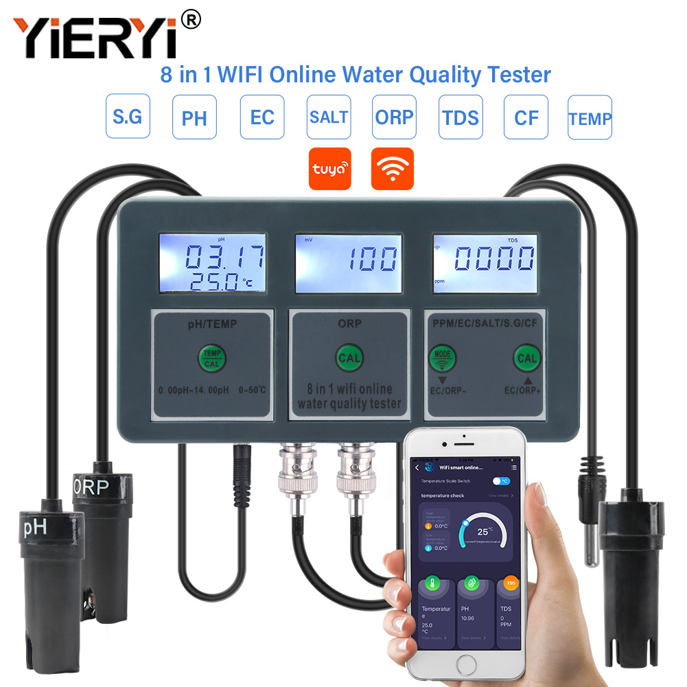 Yieryi WiFi Tuya Smart PH ORP  - Marine Aquarium Water Analyzer recension och pris
