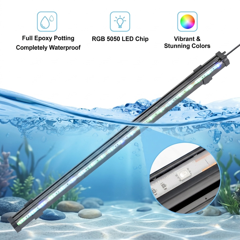 USB LED Aquarium Air Bubble Li - Aquarium Marine Lights recension och pris