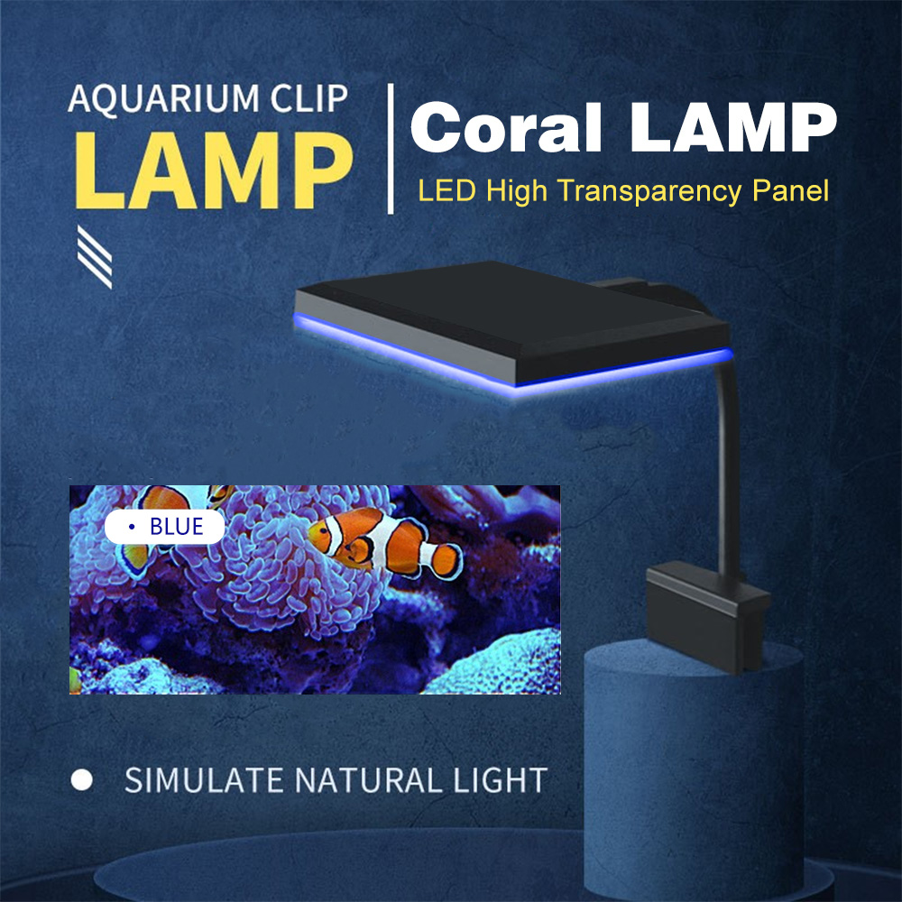 ASJD-07 LED Aquarium Clip On L - Aquarium Blue Marine Reef recension och pris